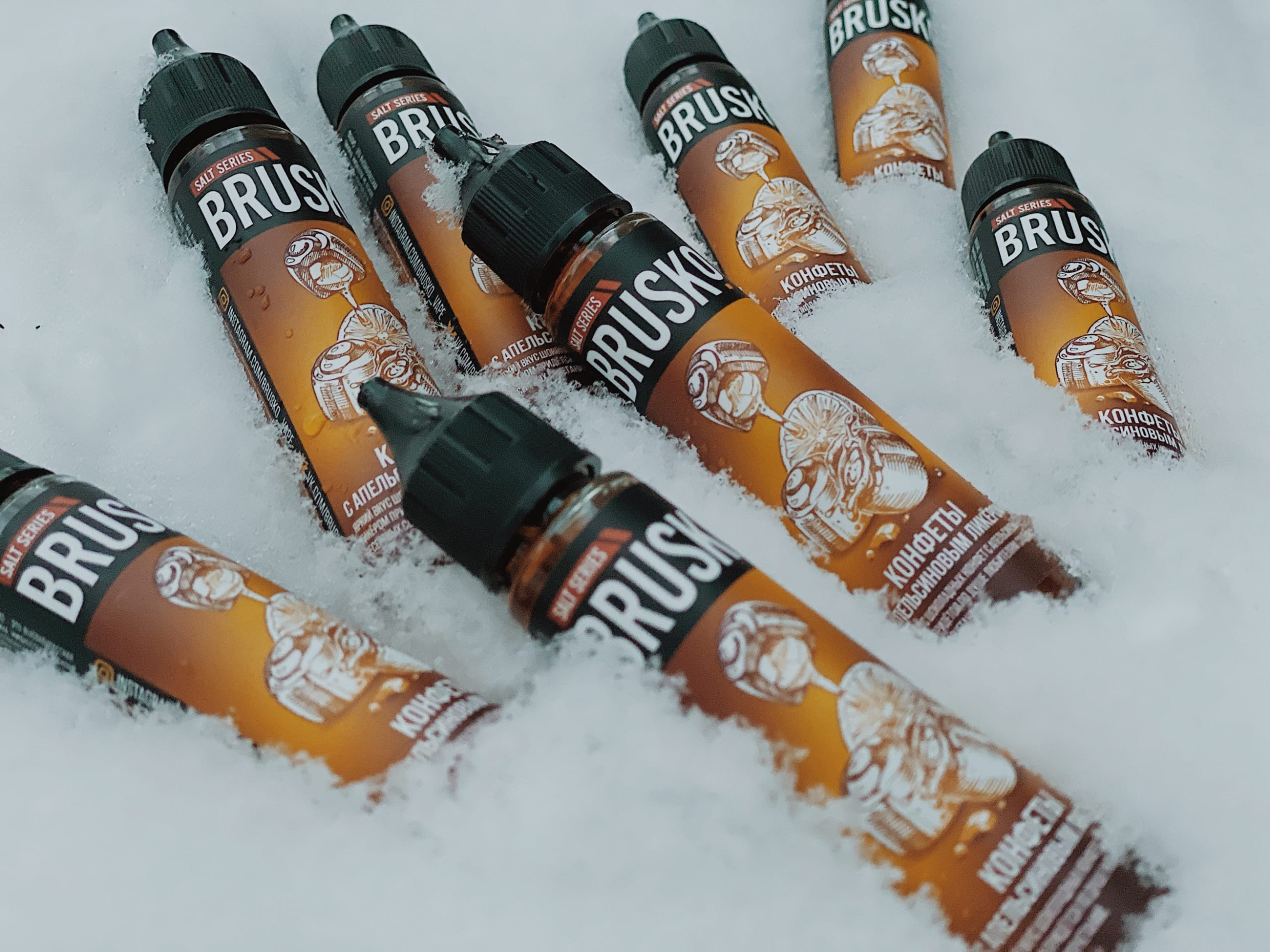Новый вкус Brusko SALT Конфеты с апельсиновым ликером